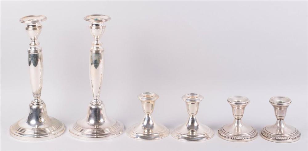 THREE PAIRS OF WEIGHTED