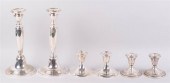 THREE PAIRS OF WEIGHTED CANDLE