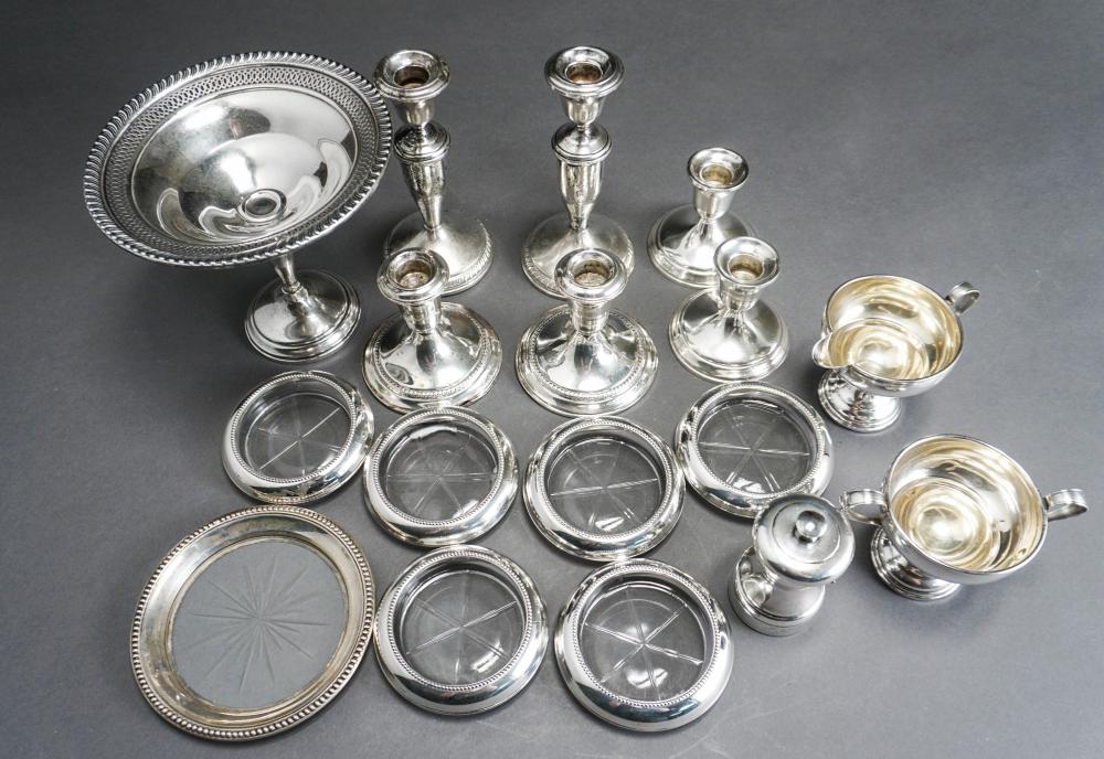 THREE PAIRS OF WEIGHTED STERLING