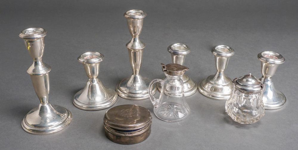 THREE PAIRS OF WEIGHTED STERLING