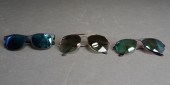 THREE PAIRS RAY-BAN SUNGLASSES
