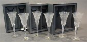 THREE PAIRS WATERFORD CRYSTAL