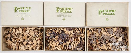 THREE PARKER BROS. PASTIME