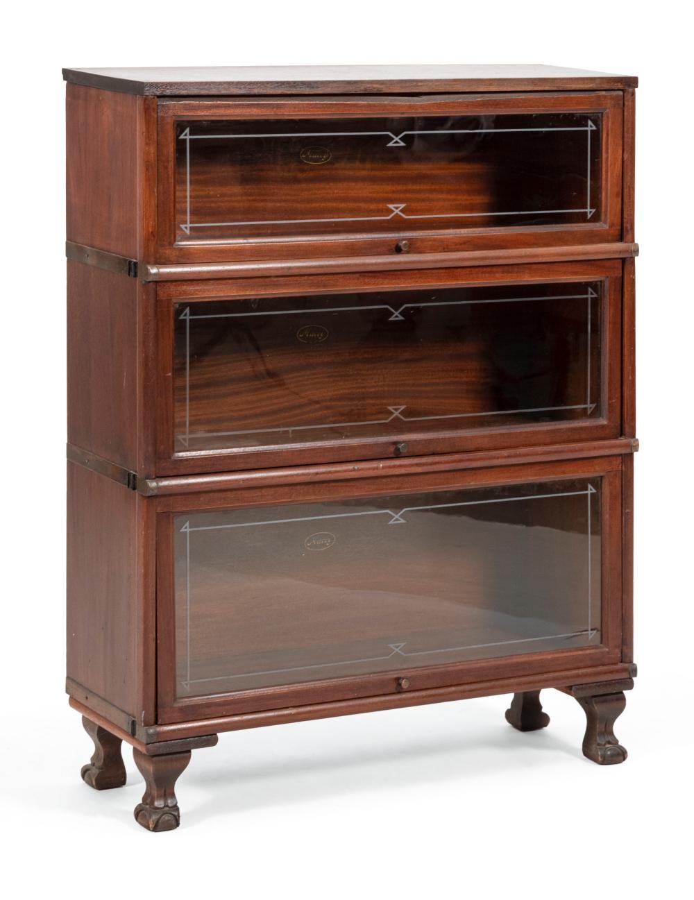 THREE-PART BARRISTER'S BOOKCASE
