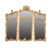 THREE PART LOUIS XV STYLE GILT