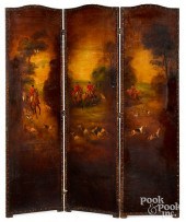 THREE-PART OIL ON CANVAS FOLDI