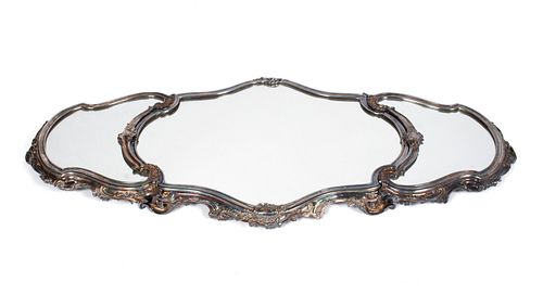 THREE-PART ROCOCO STYLE MIRRORED