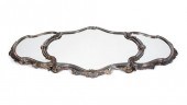 THREE-PART ROCOCO STYLE MIRROR