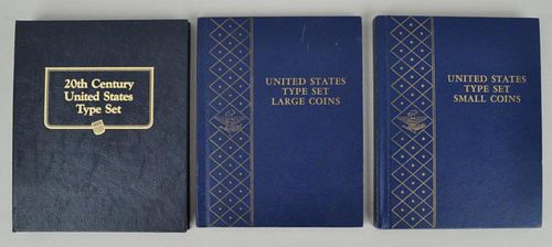 THREE PARTIAL BOOKS US TYPE