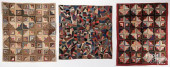 THREE PATCHWORK QUILTS, 19TH A