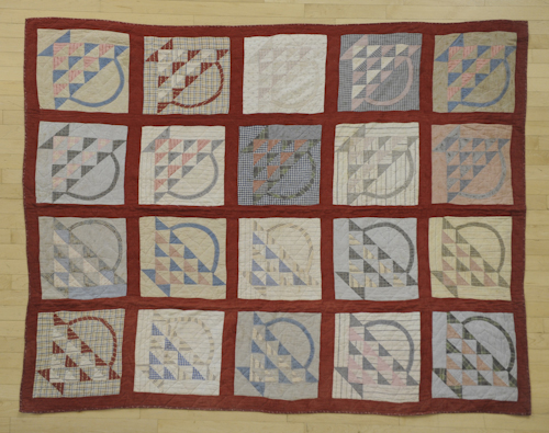 Three patchwork quilts early 20th