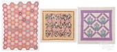 THREE PATCHWORK QUILTS, EARLY