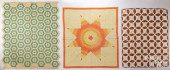 THREE PATCHWORK QUILTS, MID TO