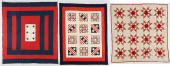 THREE PATCHWORK QUILTS<br>Thre