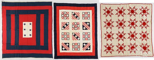 THREE PATCHWORK QUILTSThree