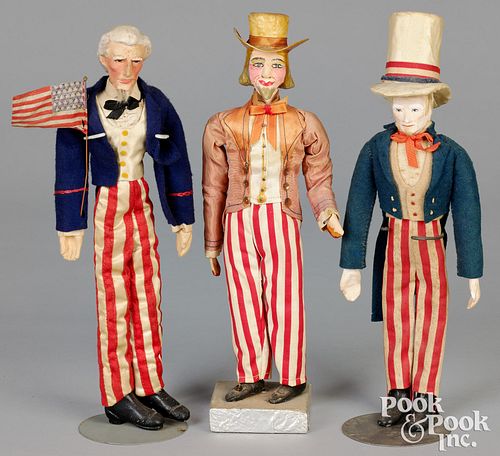 THREE PATRIOTIC UNCLE SAM