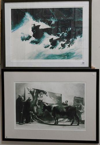 THREE PENCIL SIGNED PRINTS BY