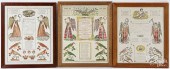 THREE PENNSYLVANIA FRAKTUR BIR