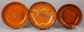 THREE PENNSYLVANIA REDWARE SHA