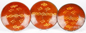 THREE PENNSYLVANIA SLIP DECORA