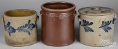 THREE PENNSYLVANIA STONEWARE C