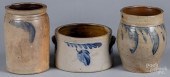 THREE PENNSYLVANIA STONEWARE C