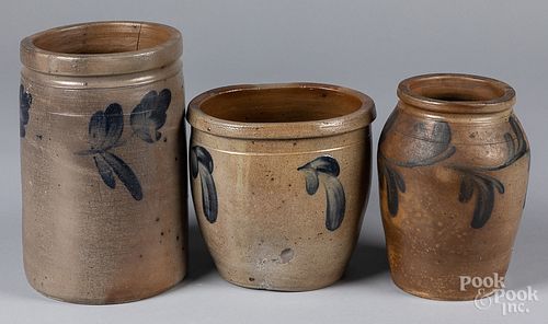 THREE PENNSYLVANIA STONEWARE
