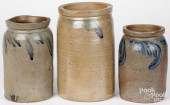 THREE PENNSYLVANIA STONEWARE C