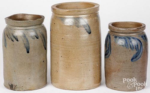THREE PENNSYLVANIA STONEWARE