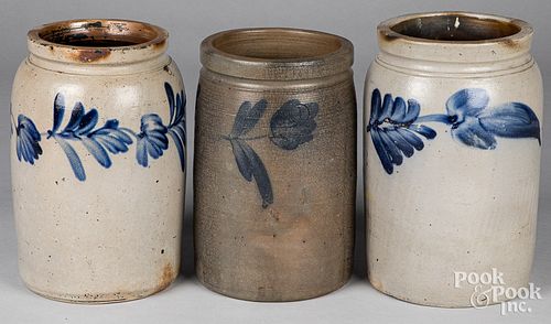 THREE PENNSYLVANIA STONEWARE