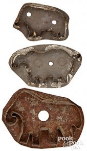 THREE PENNSYLVANIA TIN ELEPHAN
