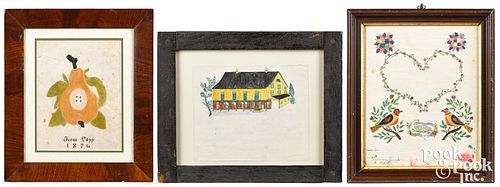 THREE PENNSYLVANIA WATERCOLOR