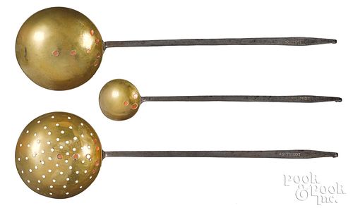 THREE PENNSYLVANIA WROUGHT IRON AND