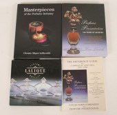 Three perfume bottle hardback