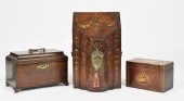 THREE PERIOD ENGLISH BOXES. Ca