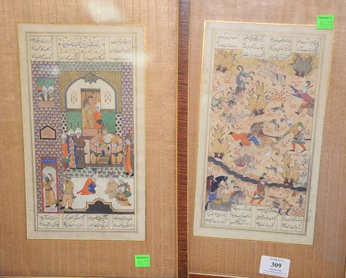 THREE PERSIAN GOUACHES TO INCLUDE