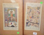 THREE PERSIAN GOUACHES TO INCL