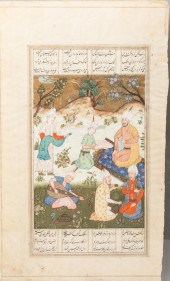 THREE PERSIAN ILLUMINATED MANU