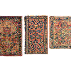 Three Persian Wool Area Rugs