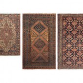 Three Persian Wool Area Rugs
2