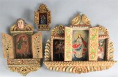 THREE PERUVIAN POLYCHROME PAIN