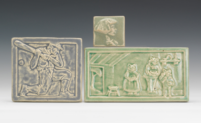 Three Pewabic Pottery Decorative