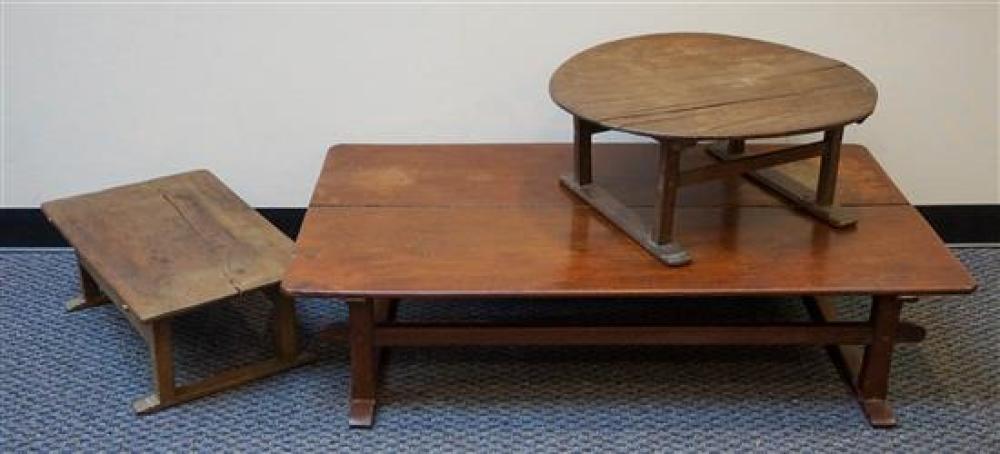 THREE PHILIPPINE HARDWOOD LOW