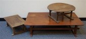 THREE PHILIPPINE HARDWOOD LOW