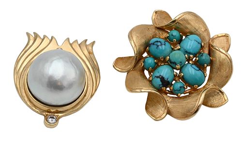 THREE PIECE 14 KARAT YELLOW GOLD