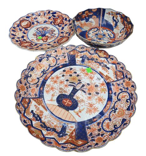THREE PIECE 19TH CENTURY IMARI