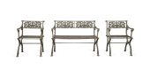 THREE PIECE ANTIQUE PAINTED CA