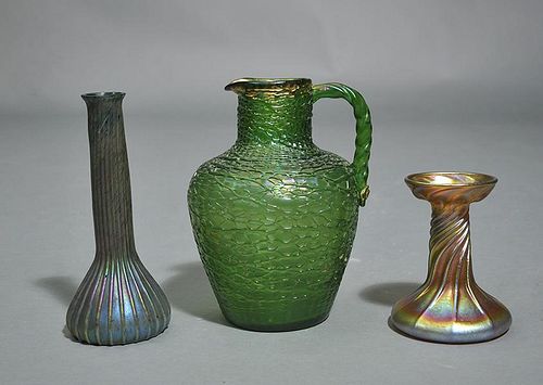 THREE PIECE ART GLASS LOTThree