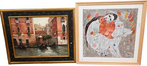 THREE PIECE ART LOTThree Piece
