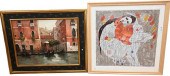 THREE PIECE ART LOTThree Piece